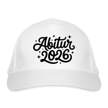 Abitur 2026 Abi Abiturient Abiturientin - Bio-Baseballkappe - Weiß - Vorne