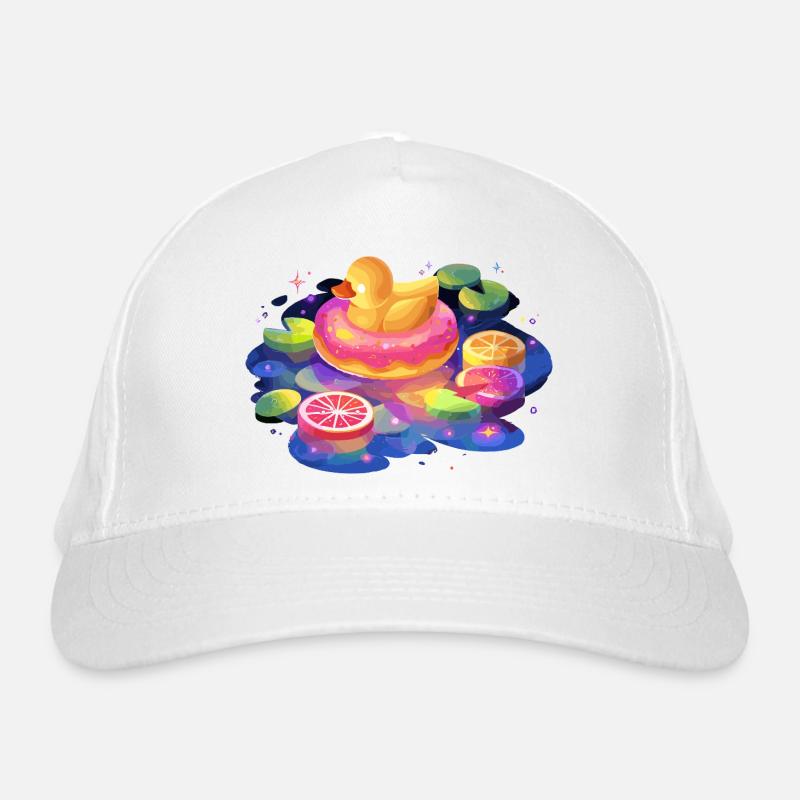 Fruity donut duck trip Organic Baseball Cap
