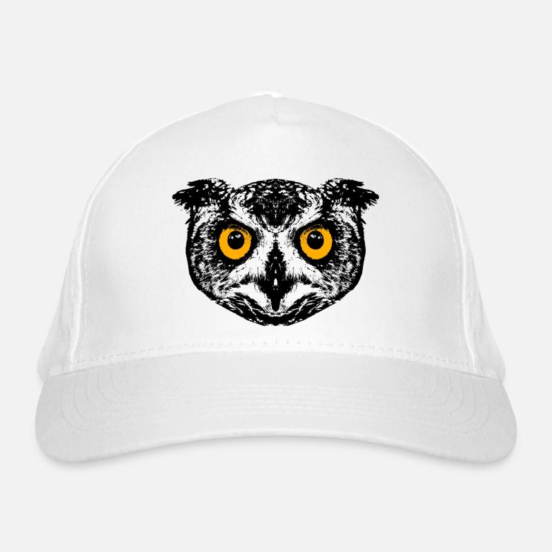 Uhu / Eule / Kauz Bio-Baseballkappe