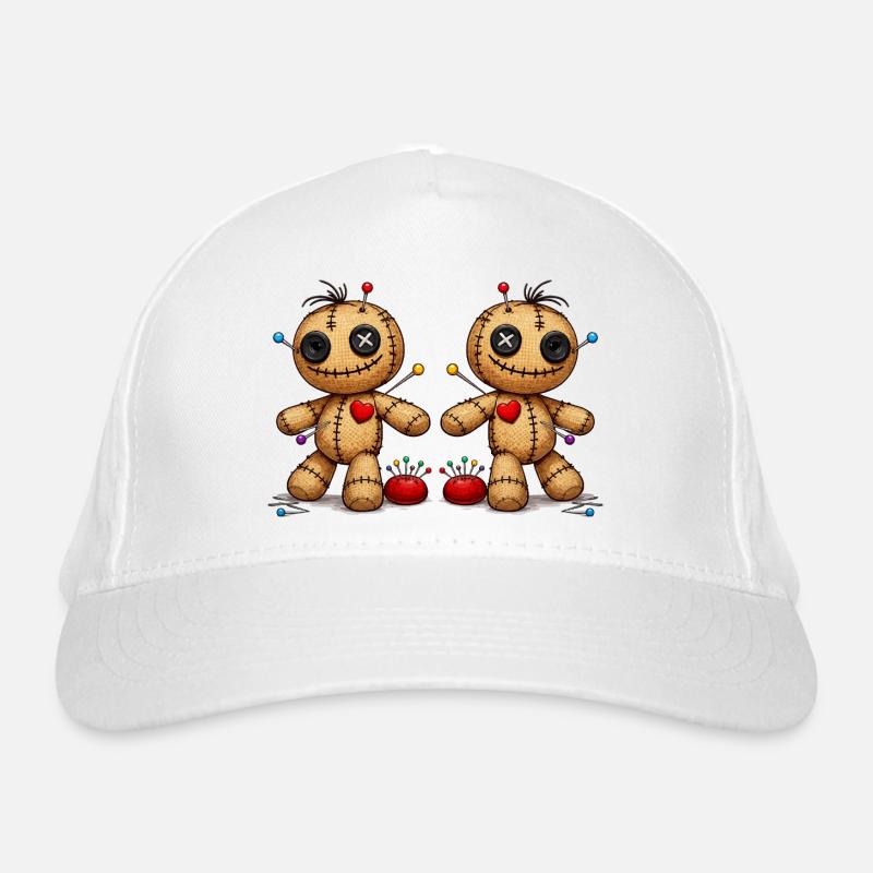Voodoo doll with needles Organic Baseball Cap