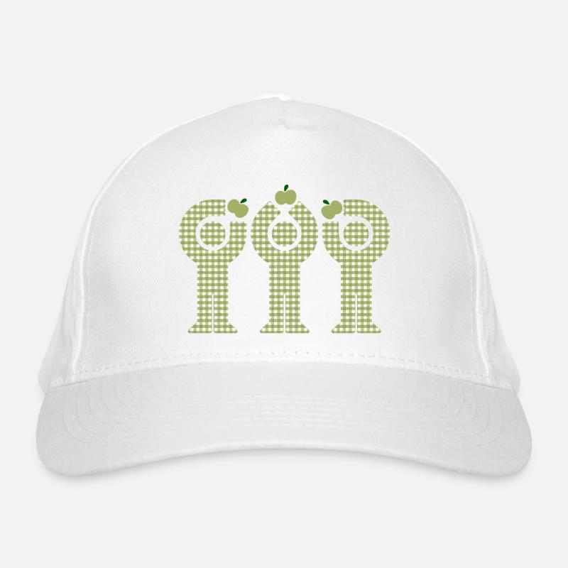 Figurines Apple des Minis Verts à Vichy Casquette classique bio