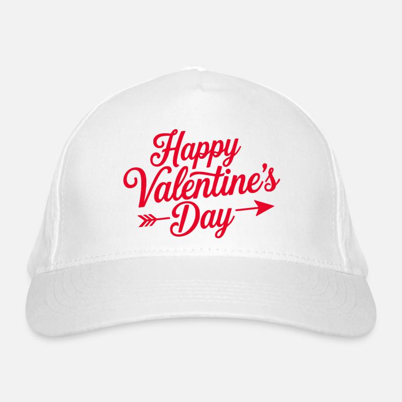 Valentine Script Herzpfeil Bio-Baseballkappe