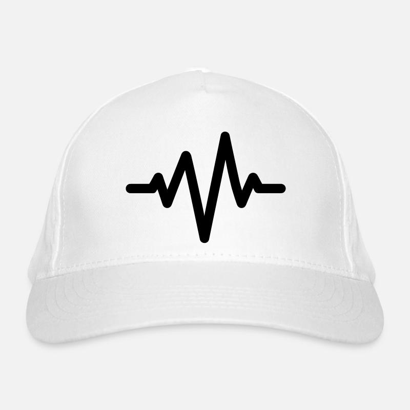 Herzschlag Bio-Baseballkappe