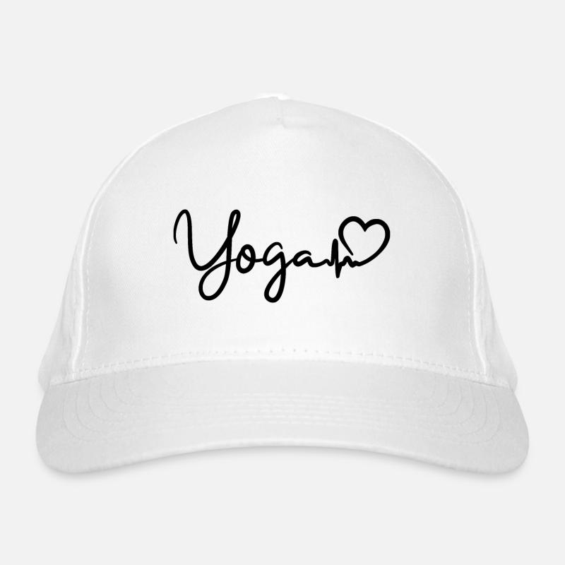 Yoga Herzschlag Bio-Baseballkappe