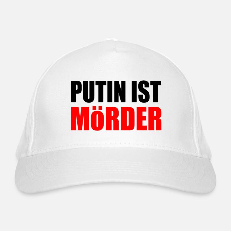 Putin is murderous Organic Baseball Cap