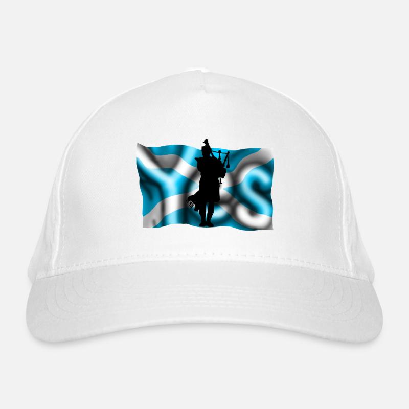 Scotland yes - Bio-Baseballkappe - Weiß