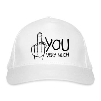 fuck you very much - Casquette classique bio - blanc - Devant