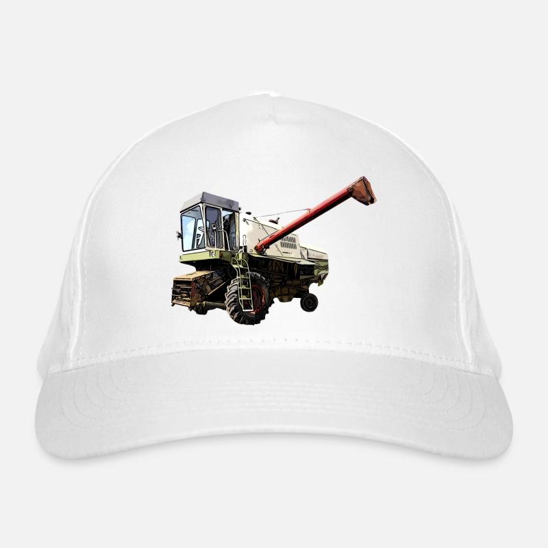 E512 Fortschritt Mähdrescher der DDR IFA - Bio-Baseballkappe - Weiß