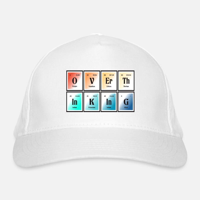 Overthingking | Periodic Table of Elements Organic Baseball Cap