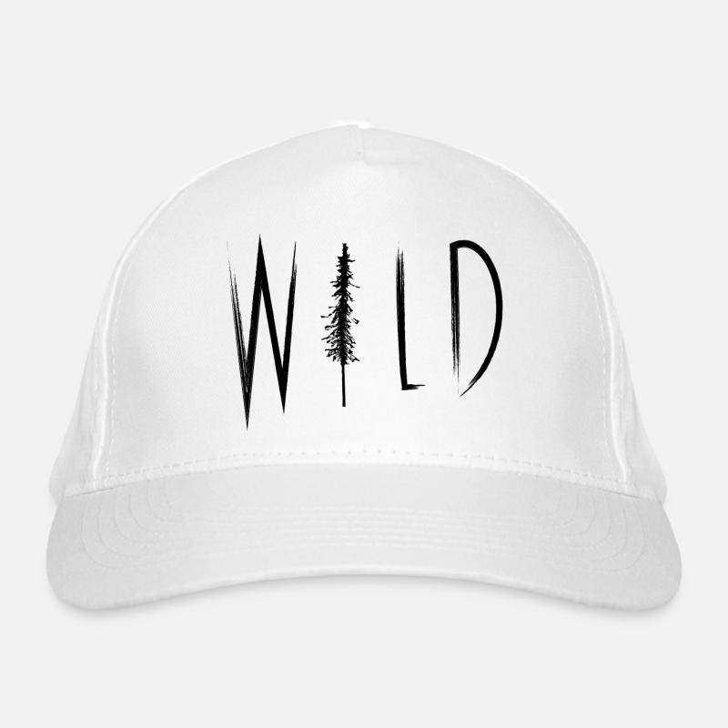 Wild Text Organic Baseball Cap