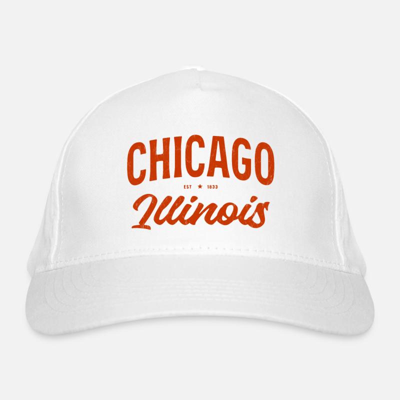 Chicago Illinois Vintage Script Bio-Baseballkappe