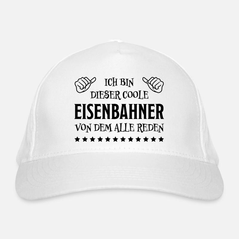 Eisenbahner Spruch Eisenbahn Lokführer Geschenk Bio-Baseballkappe