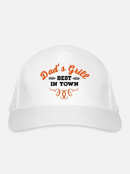 Grill - Organic Baseball Cap - white - Front