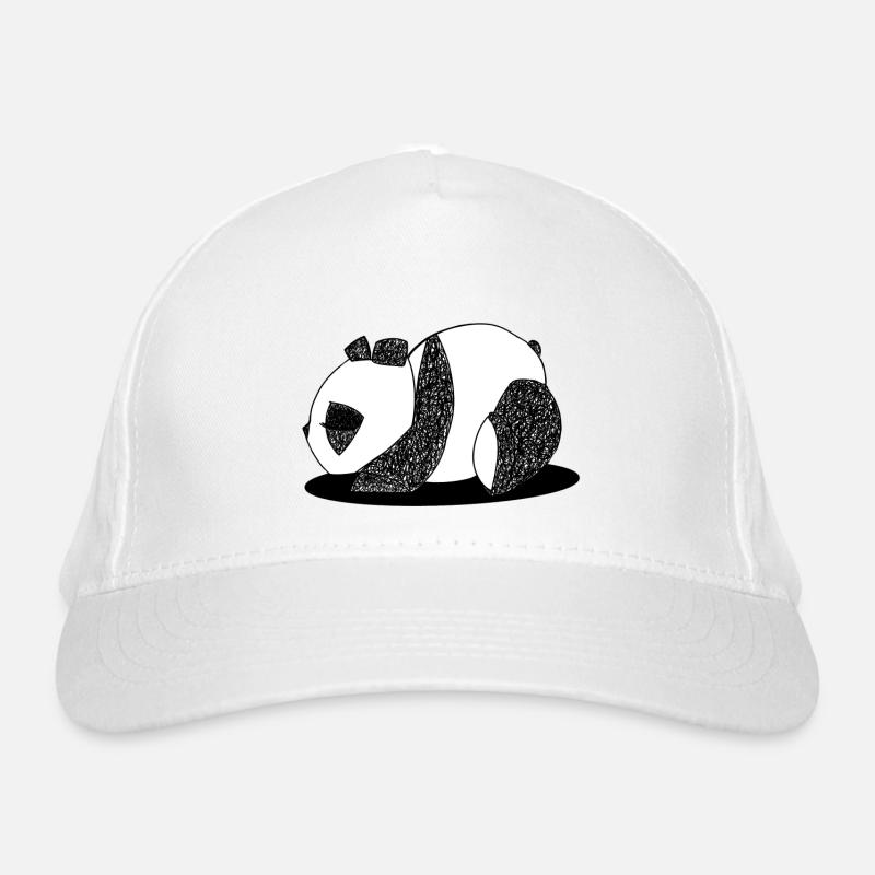 Schlafender Panda Bio-Baseballkappe