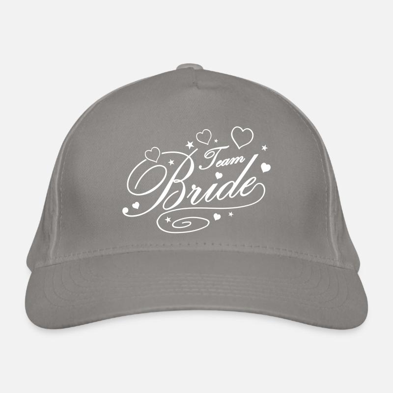 Équipe Bride Wedding Hearts Casquette classique bio