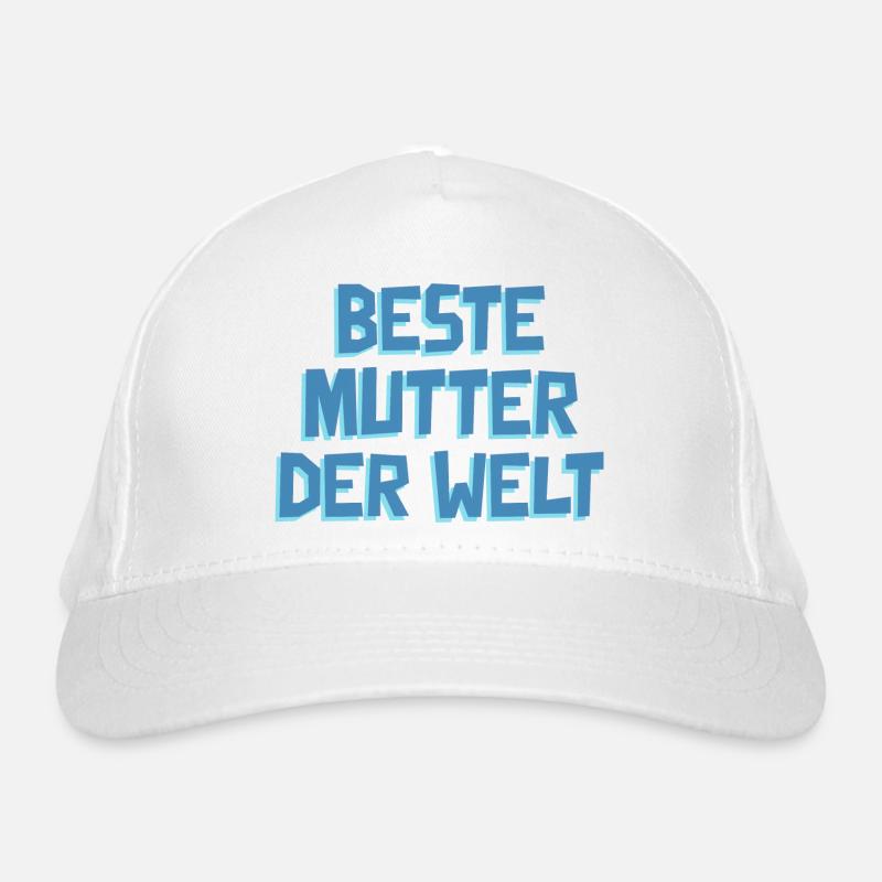 Beste Mutter der Welt-Muttertag-Spruch Bio-Baseballkappe