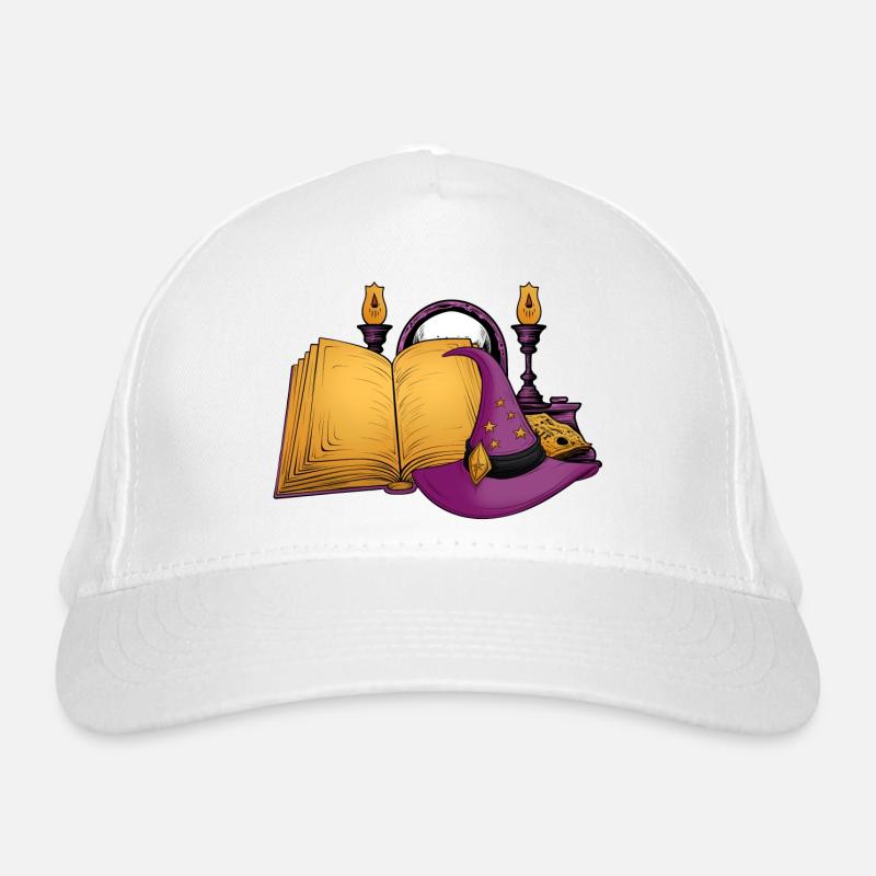 halloween, sorcière, grimoire Casquette classique bio