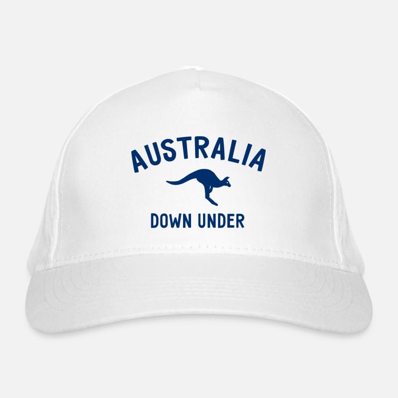Australia - Down Under - Australia - Kangaroo Organic Baseball Cap