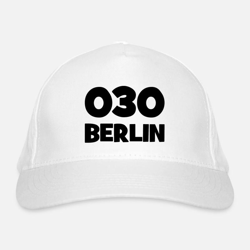 030 - Null Drei Null - Berlin - Area Code - Phone - Organic Baseball Cap - white