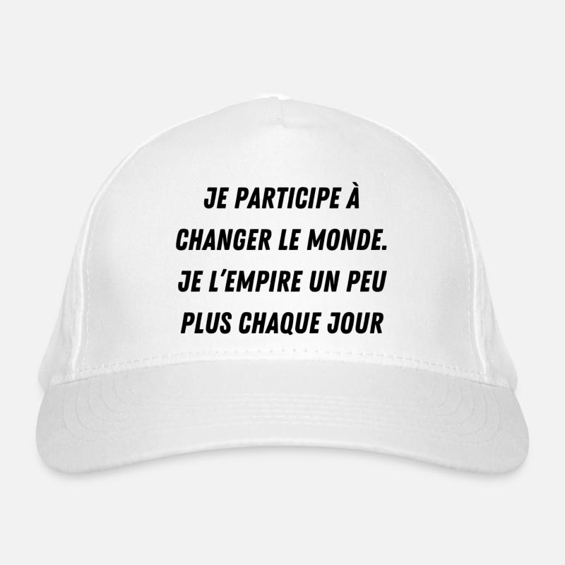 changer le monde Casquette classique bio