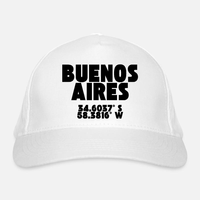 Buenos Aires - Design avec coordonnées Casquette classique bio