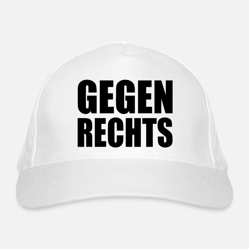 Gegen rechts Bio-Baseballkappe