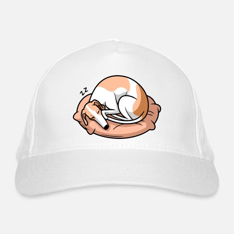 Sleeping Greyhound Dog Organic Baseball Cap