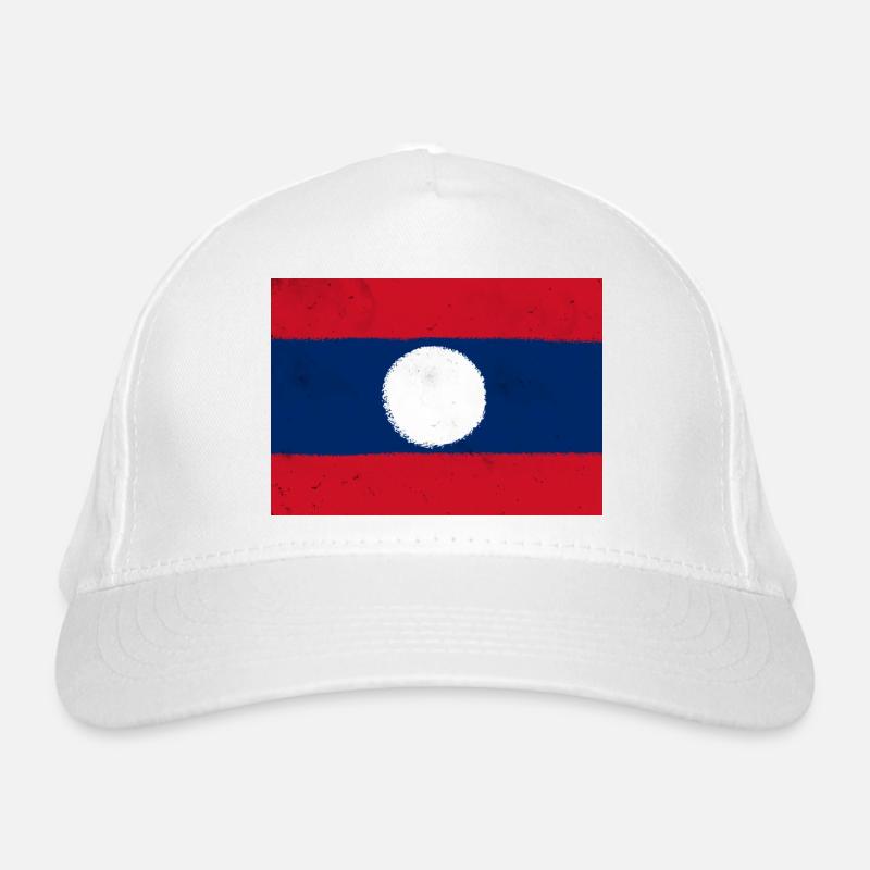 Drapeau du Laos Casquette classique bio