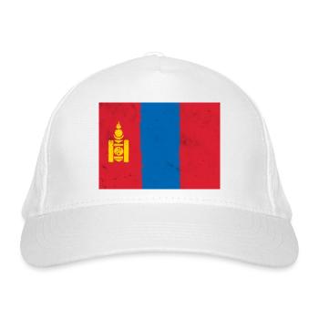 Drapeau de la Mongolie - Casquette classique bio - blanc - Devant