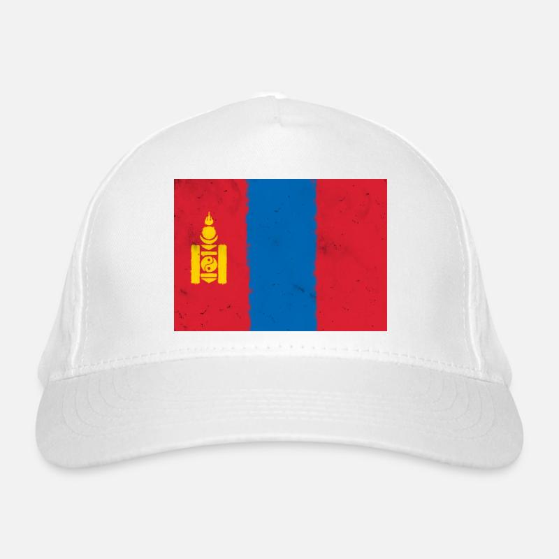 Drapeau de la Mongolie - Casquette classique bio - blanc
