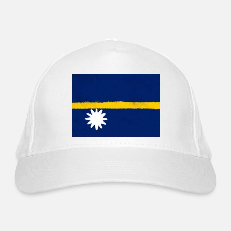 Drapeau de Nauru - Casquette classique bio - blanc