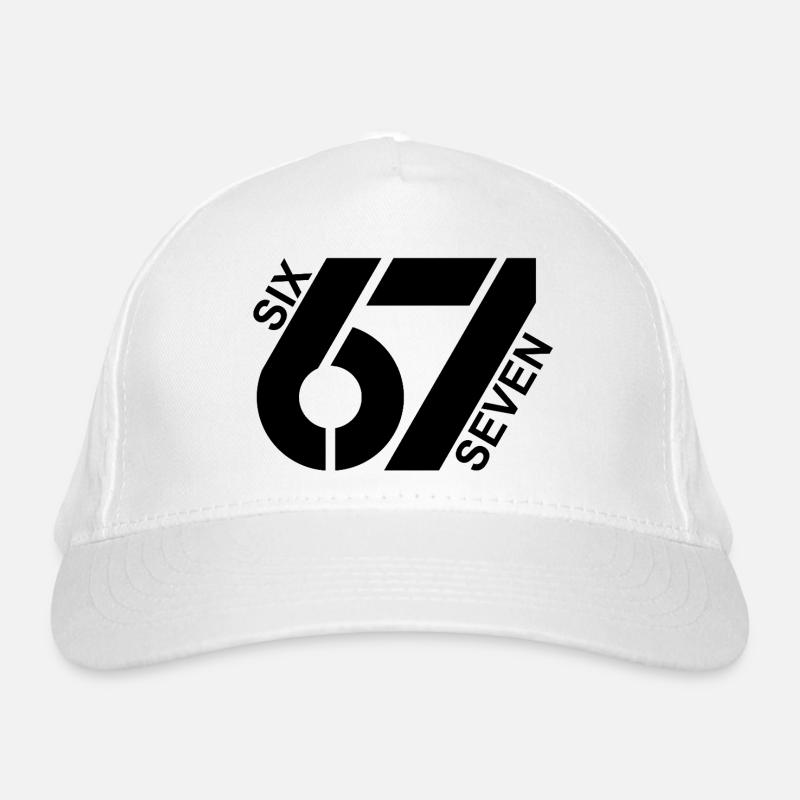 Six Seven 67 Jugendwort Meme Design Bio-Baseballkappe