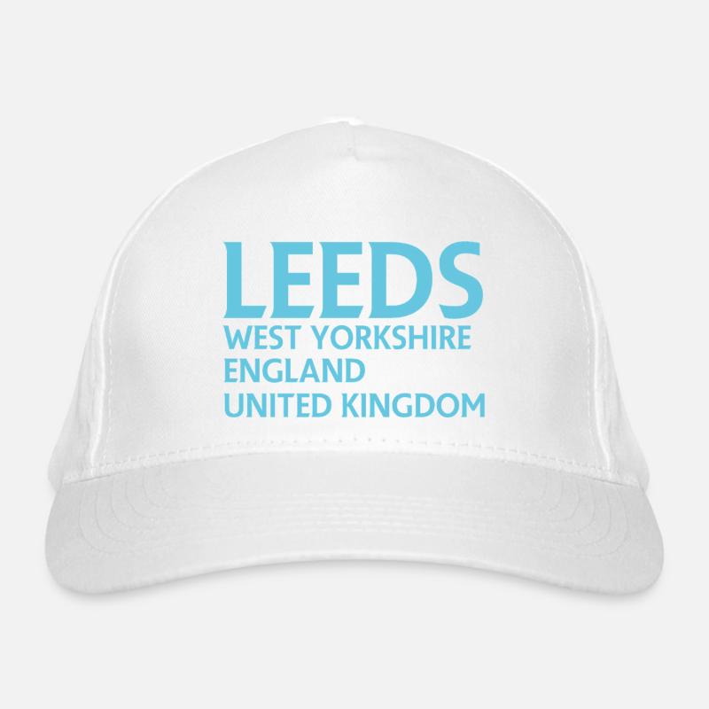 Leeds – England Liedtextdesign Bio-Baseballkappe