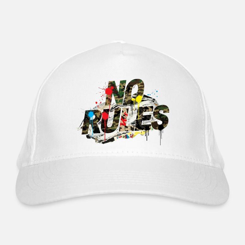 Style de rue sans règles de camouflage de graffiti Casquette classique bio