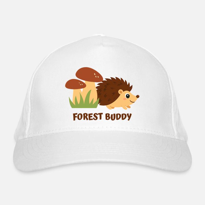 Hérisson ami de la forêt - Casquette classique bio - blanc