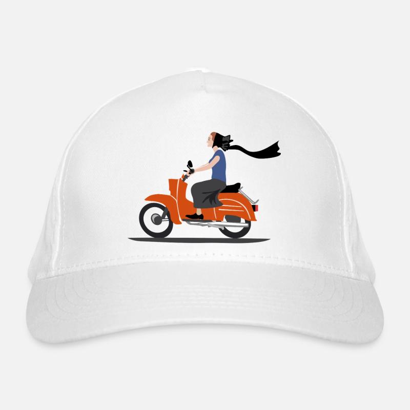 SERBSKA HOLCA MOPED - Bio-Baseballkappe - Weiß
