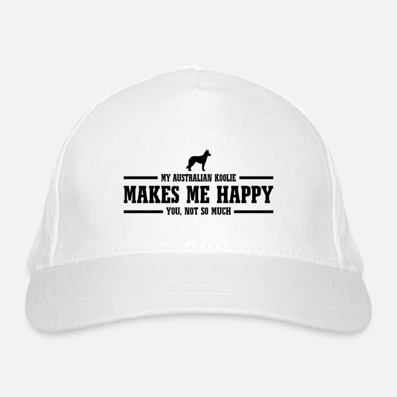 Le koolie australien me rend heureux chiens Wilsigns Casquette classique bio