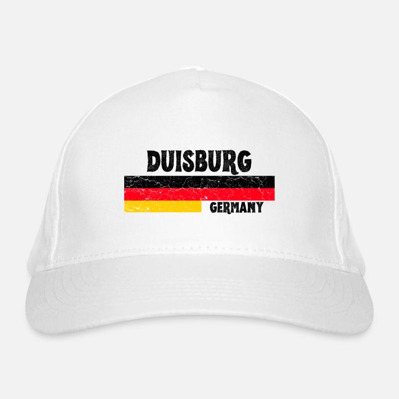 Duisbourg Allemagne Drapeau Casquette classique bio