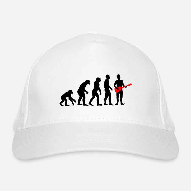 Evolution Design Guitarist - Organic Baseball Cap - white