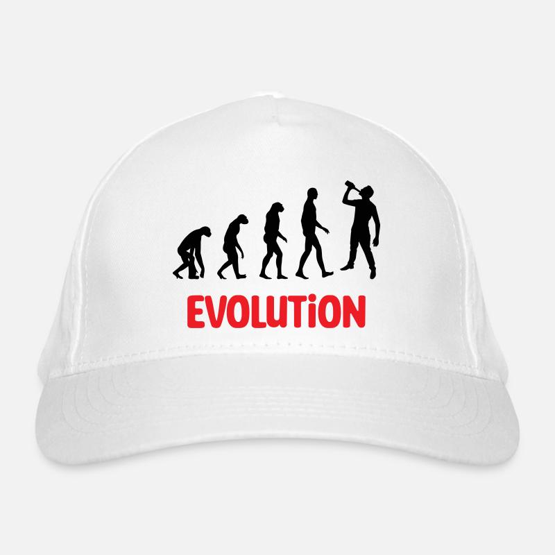 Evolution : Alkohol / Alkohol / Humor Bio-Baseballkappe
