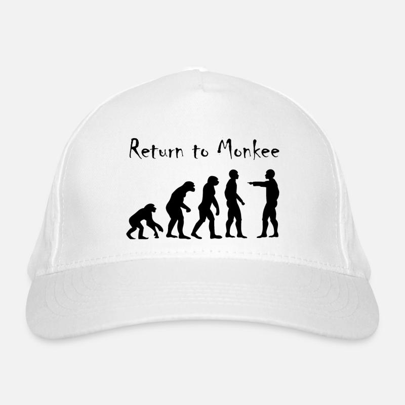 Return to Monkey Evolution Design Organic Baseball Cap