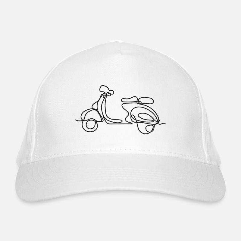 Biker Geschenk Motorrad Linie ART Geschenk Bio-Baseballkappe