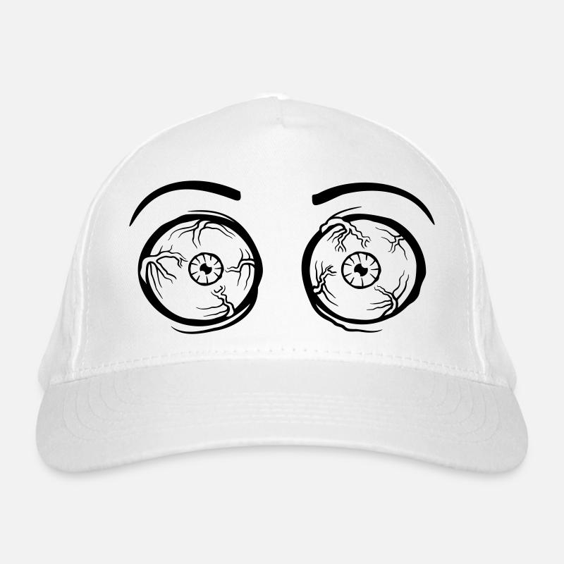 Monster 2 crazy eyes Organic Baseball Cap