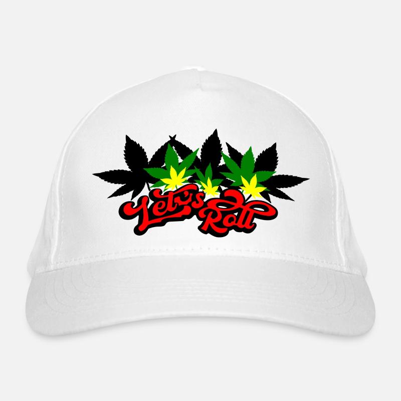 lets roll cannabis leaves Organic Baseball Cap