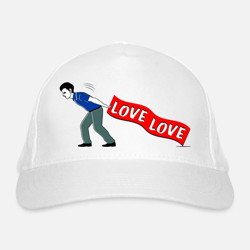 MEN PULL LOVE Banner Organic Baseball Cap