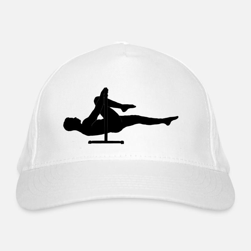 une jambe Frontlever Calisthenics Casquette classique bio