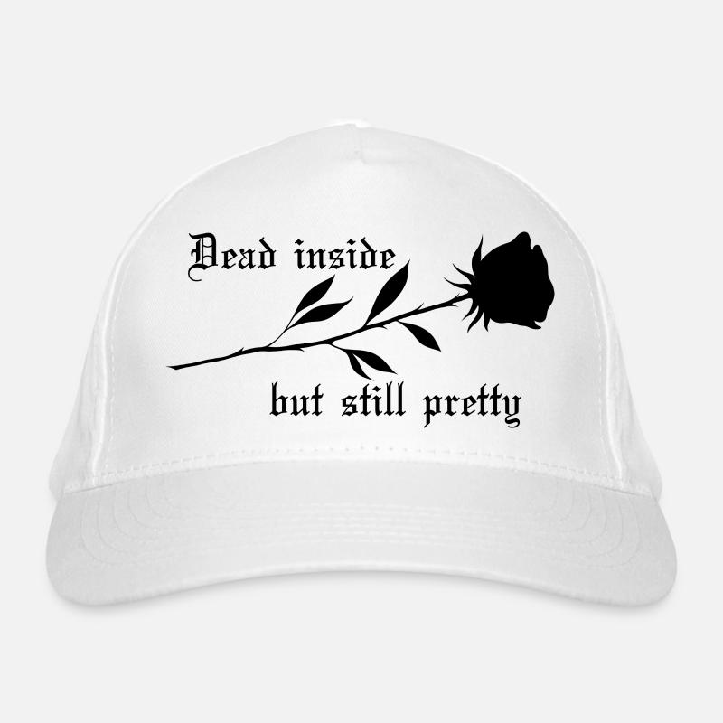 Dead Inside Rose Organic Baseball Cap