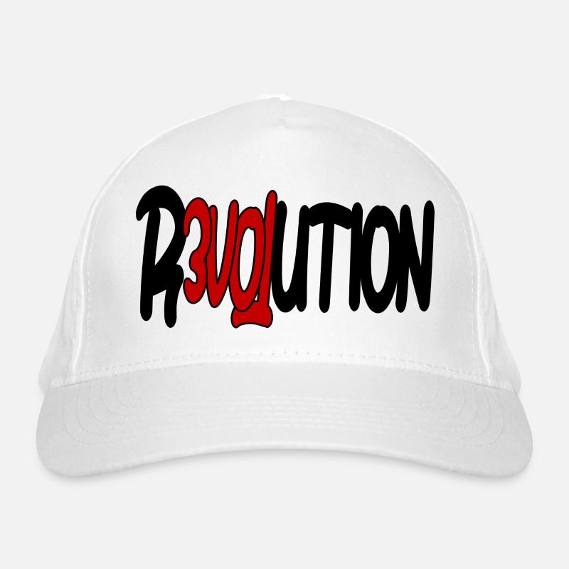 Révolution - Amour - Casquette classique bio - blanc