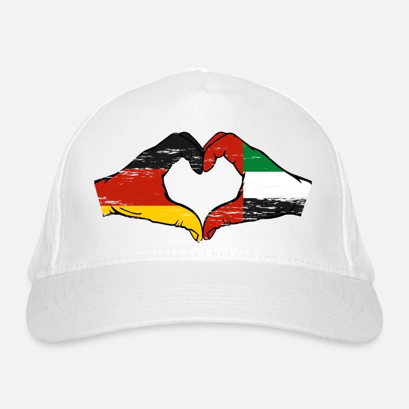 Germany United Arab Emirates Flag Organic Baseball Cap