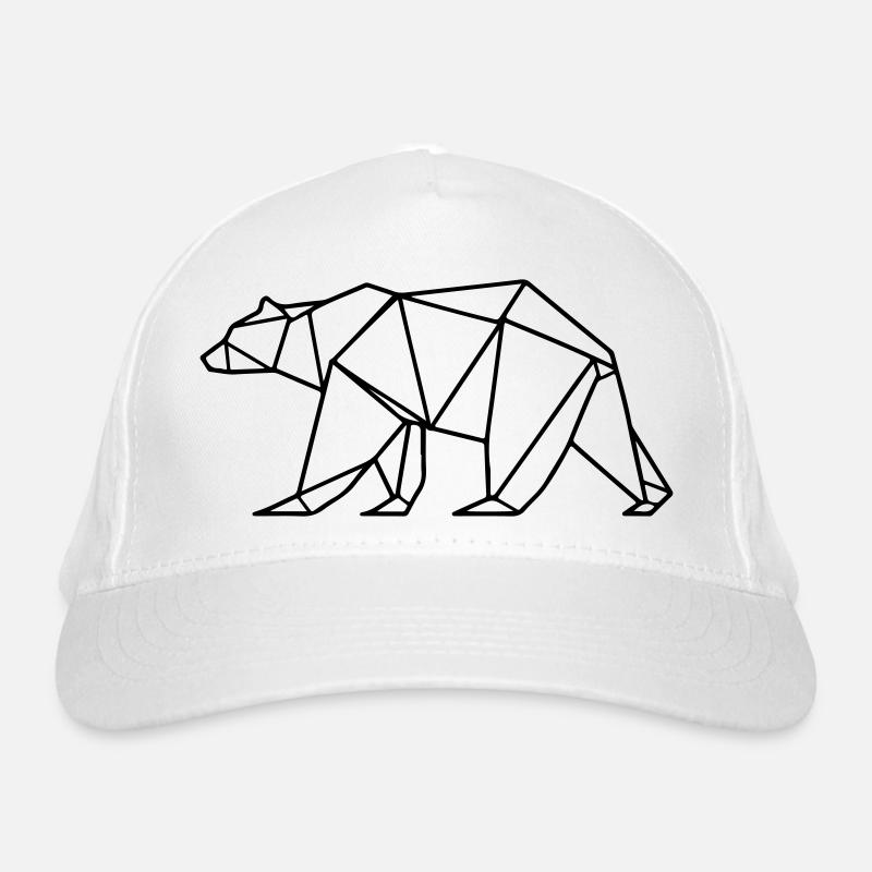 Bär Grizzly Polar Bär Polygon Bio-Baseballkappe